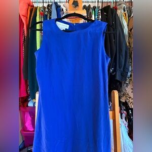 Vintage Silk Blue Sleeveless Dress